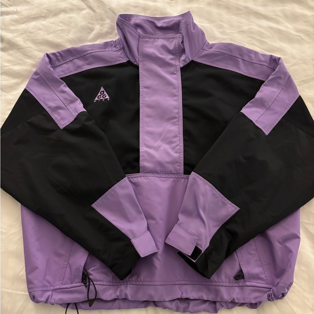Nike ACG Anorak Half Zip Pullover Jacket Atomic Violet /Black - Women’s Sz Small